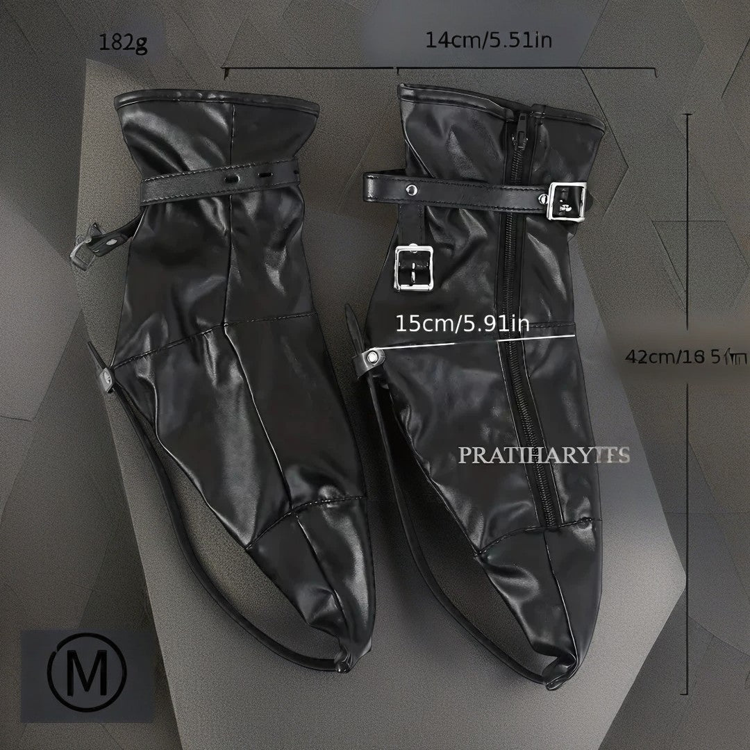 Leather Bondage Boots