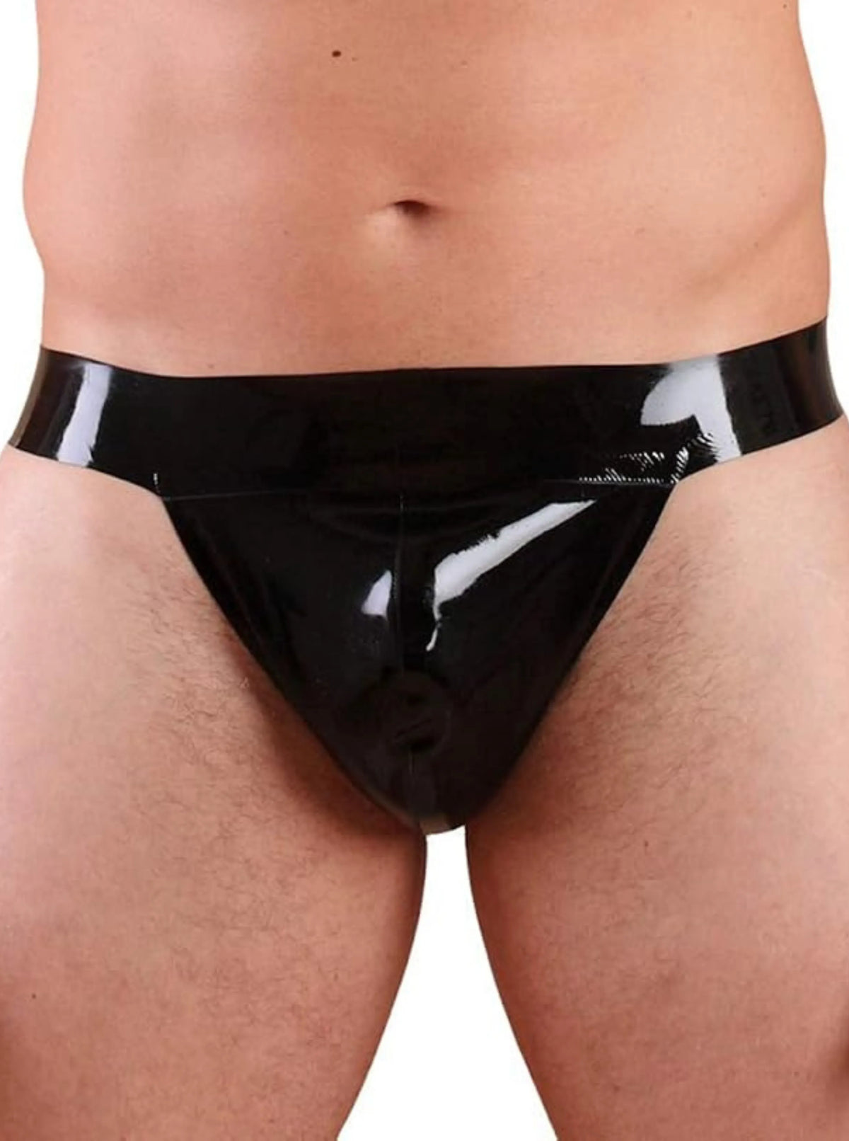 Handmade Premium Mold Latex Men’s Briefs Underwear - Black