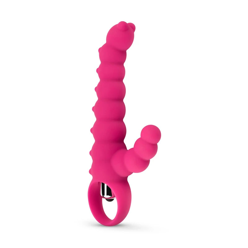 Silicone Dildo Vibrator with Ring Base