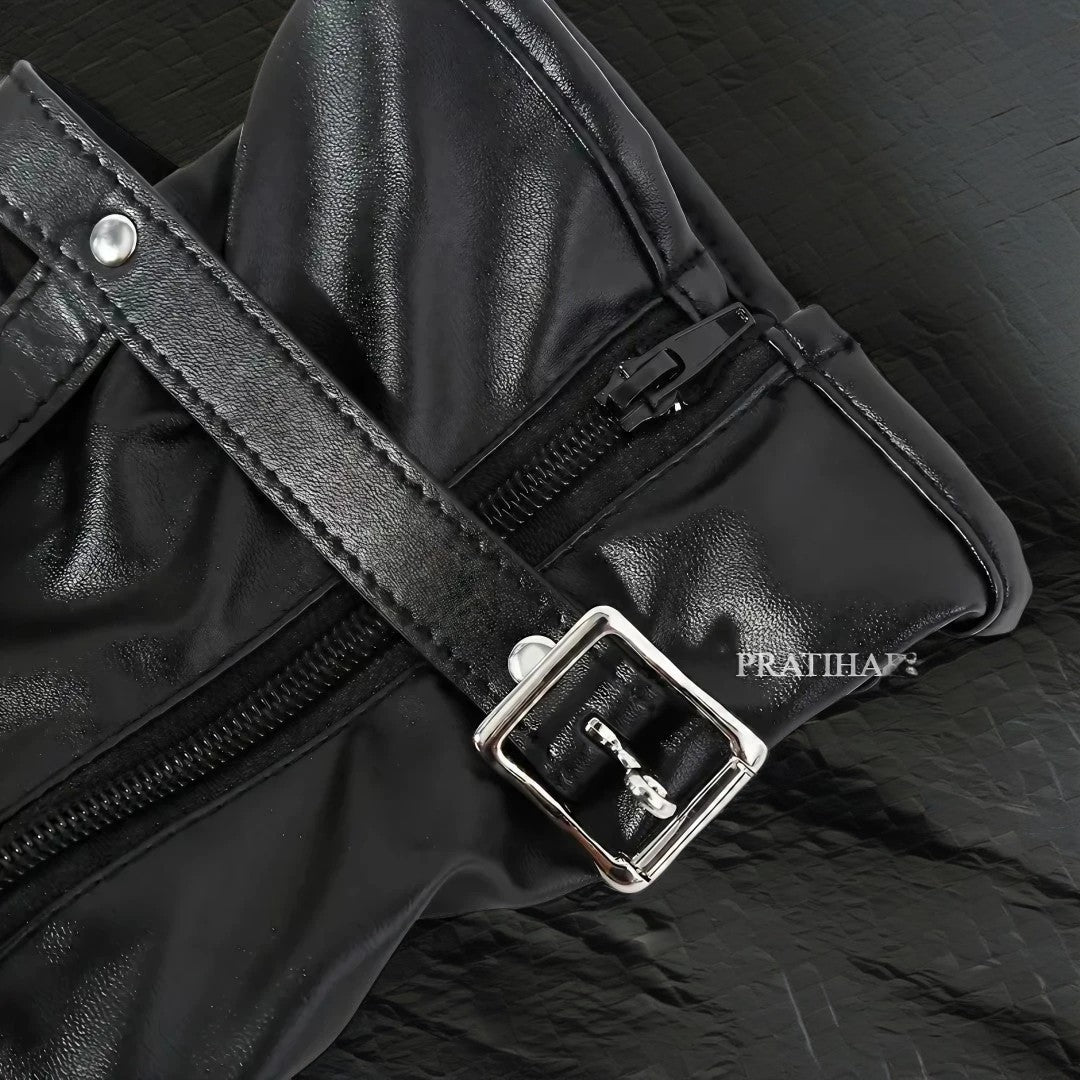 Leather Bondage Boots