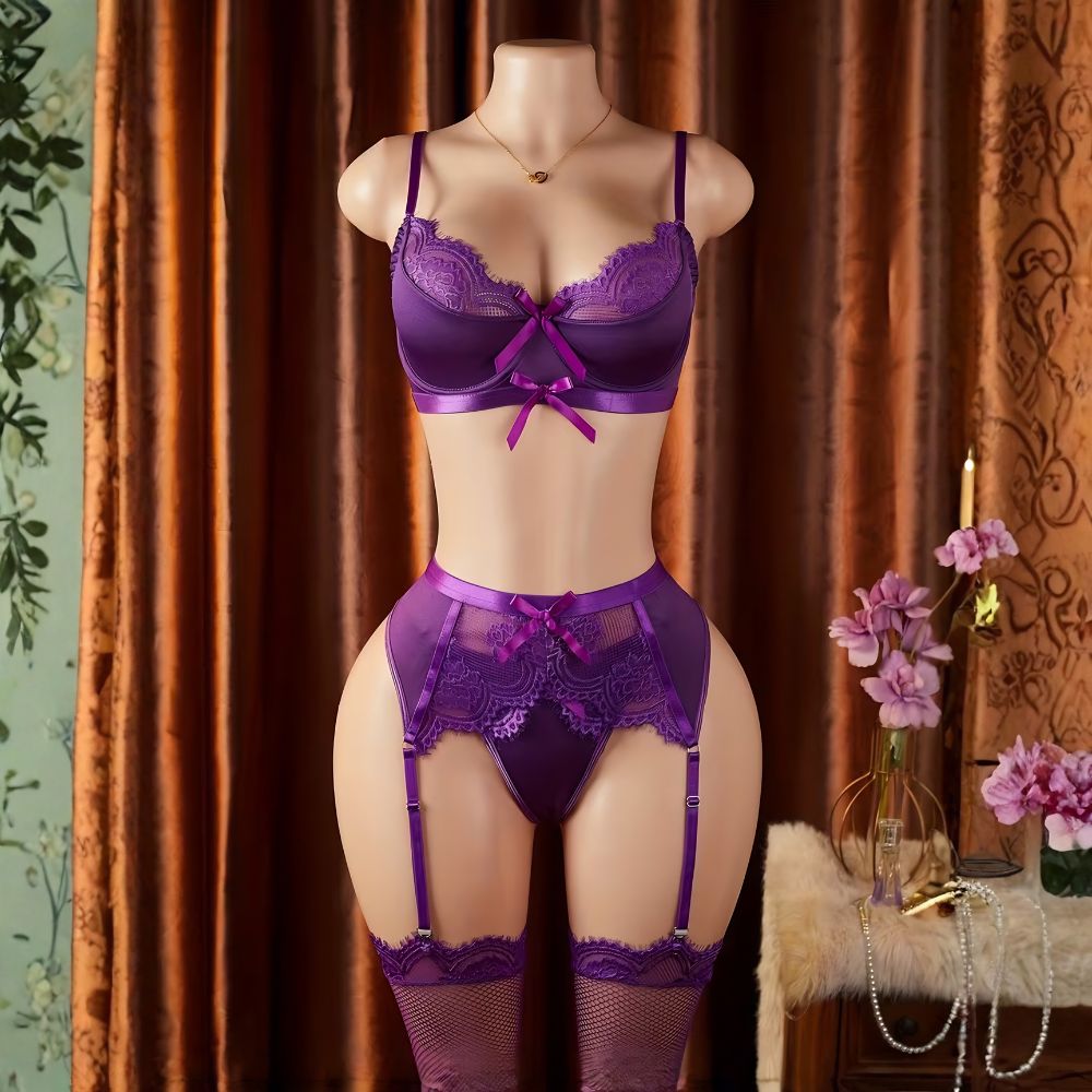 Sexy garter set
3 piece garter set india
Lace garter set