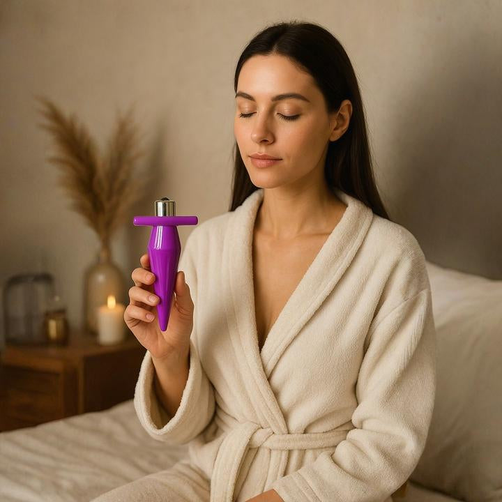 Exotic Purple Hot Butt Plug Vibrator