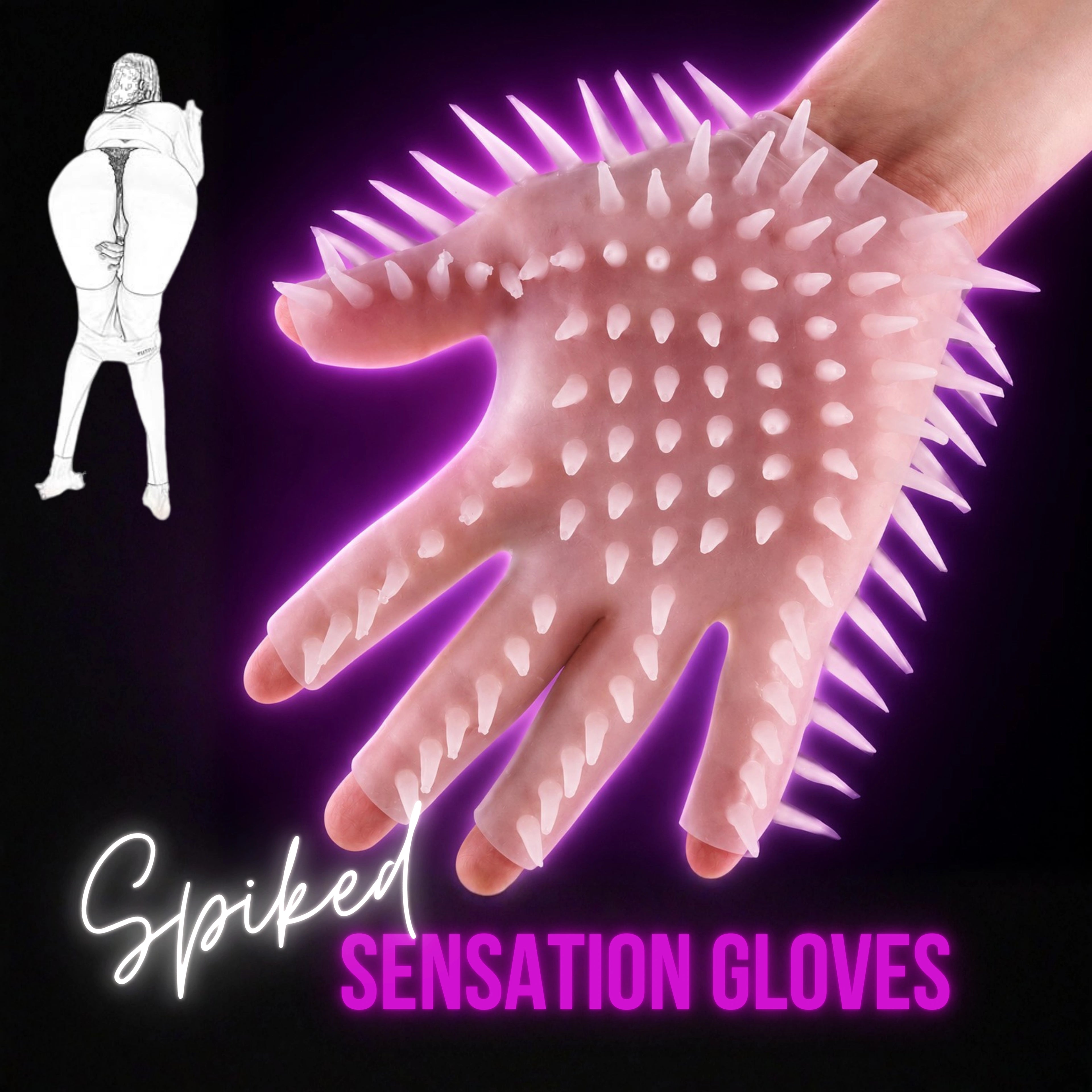 Silicone Spiked Massage Glove