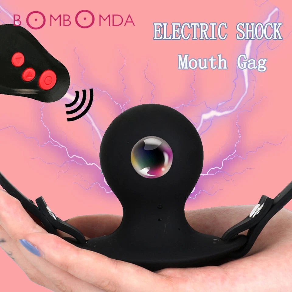 Wireless Electric Shock Gag Ball with remote