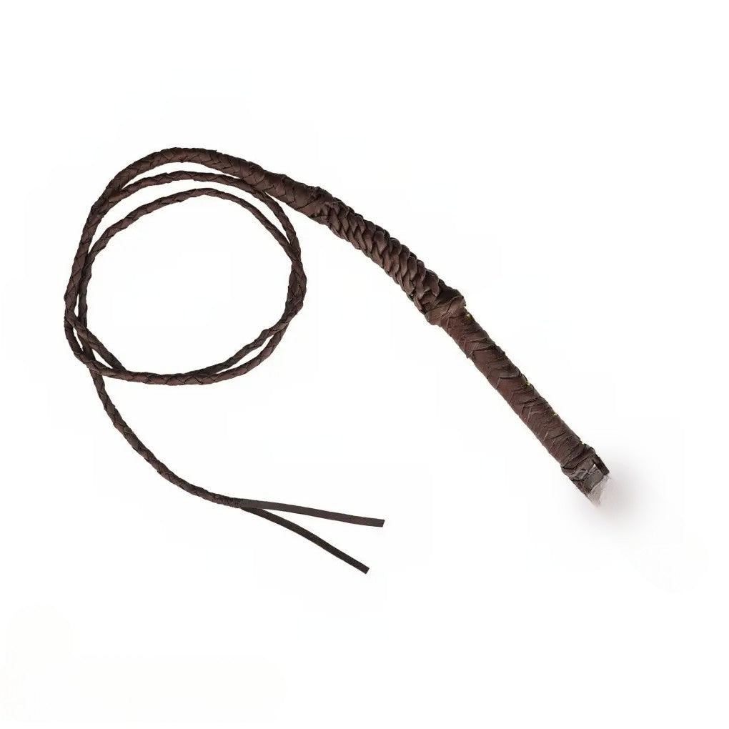 Handcrafted Braided Genuine leather Long Whip