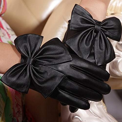 Mini Bow Leather Gloves