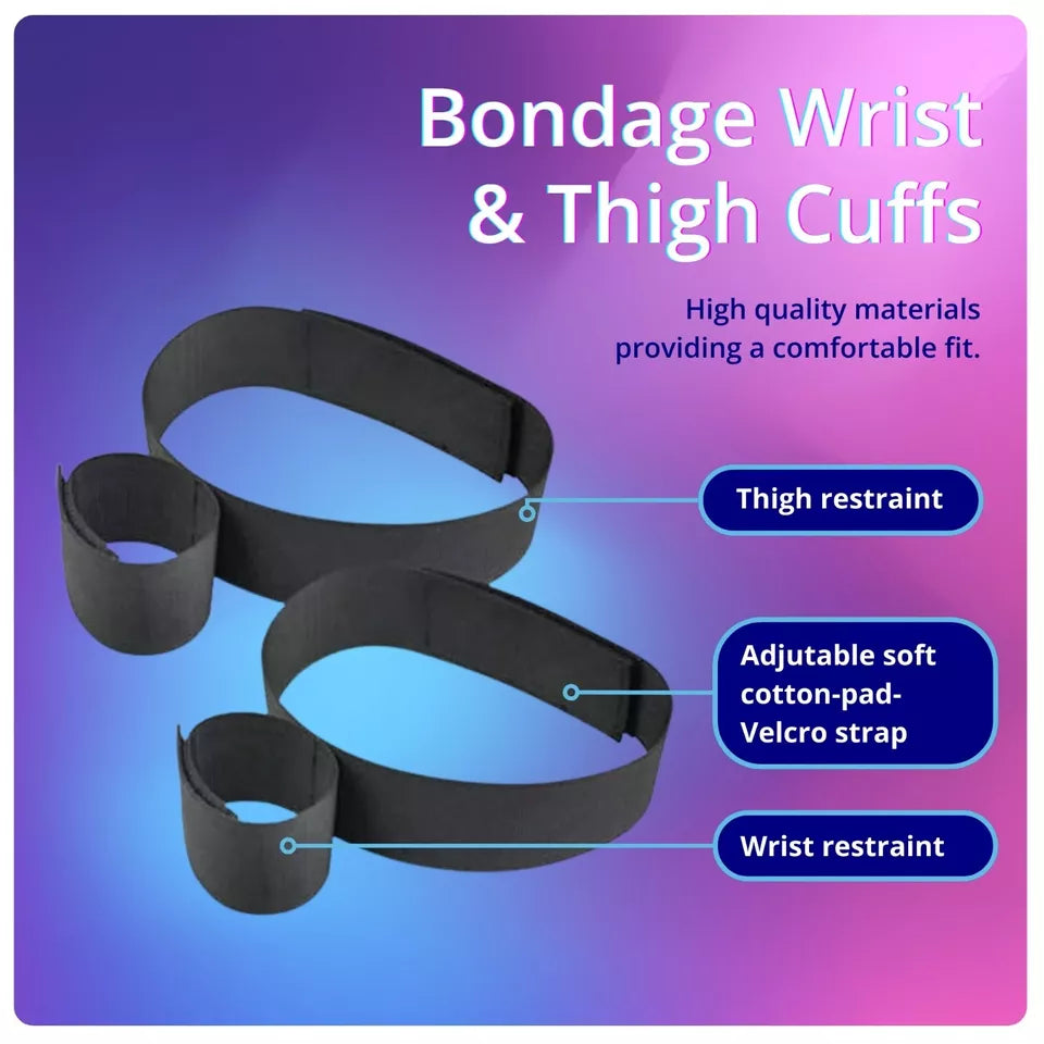 Wrist & Thigh Restraints | Adjustable Leg Straps