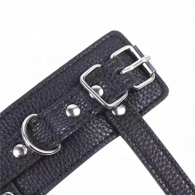 Men Dick Leather Pulling Collar