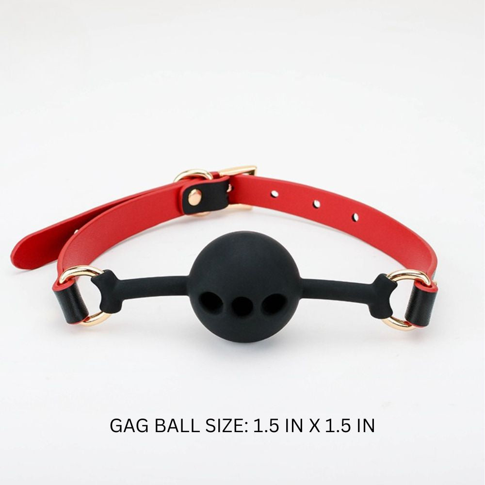 Premium Silicone Gag-Ball with Buckle Strap