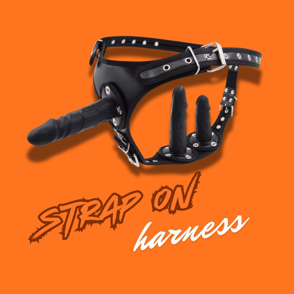 3-in-1 Strap-On Harness Set with Removable Dildo
