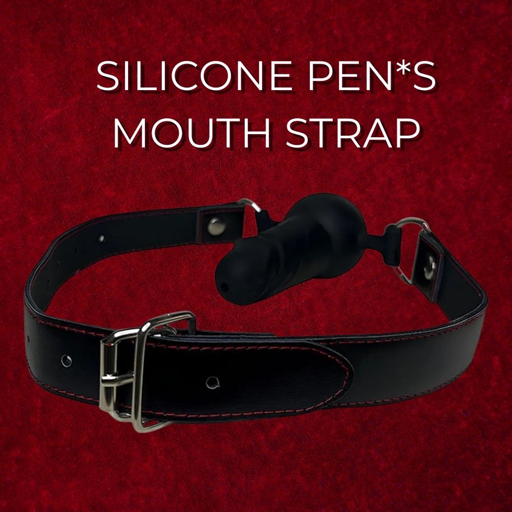 Silicone Dildo Gag Penis Mouth Gag/Strap