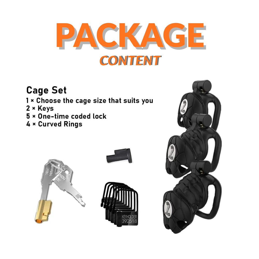 Cobra Hard Plastic chastity cage