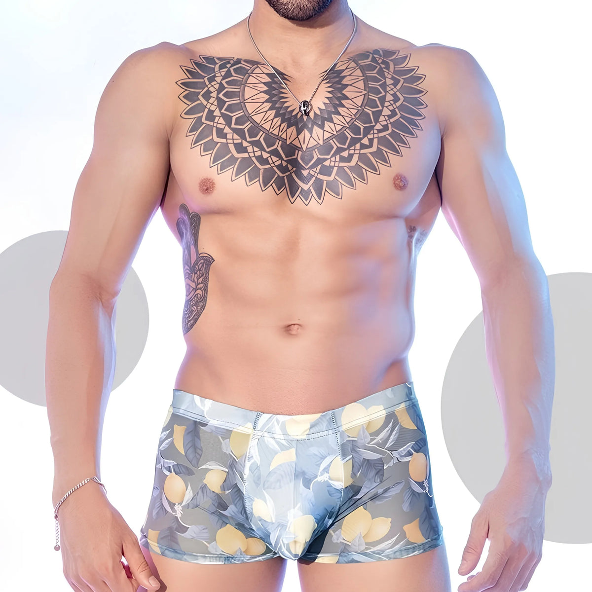 Men’s Floral Printed Boxer Briefs