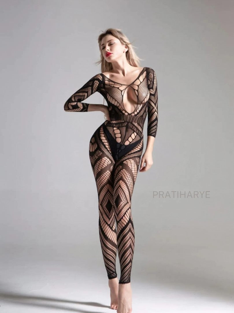 Key Hole Fishnet Full Bodystocking