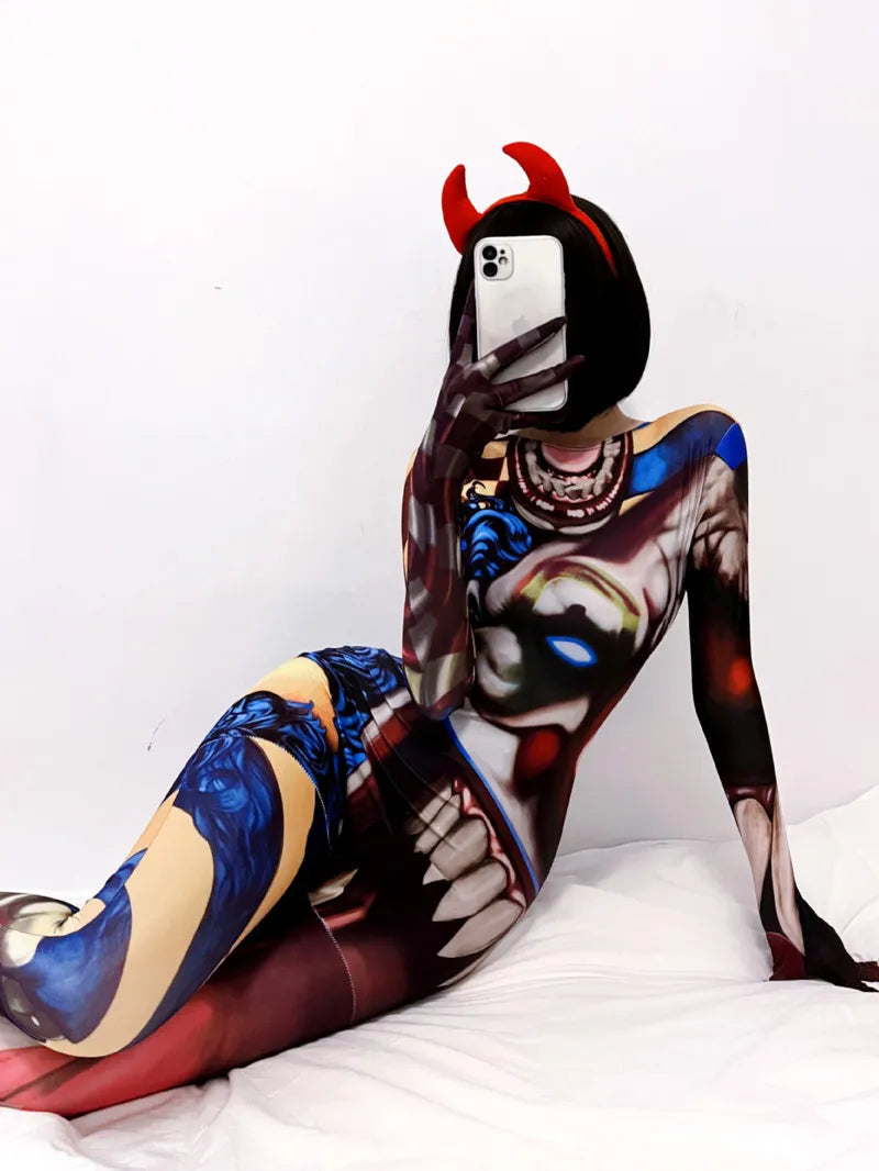 3d Demon Cosplay jumpsuit