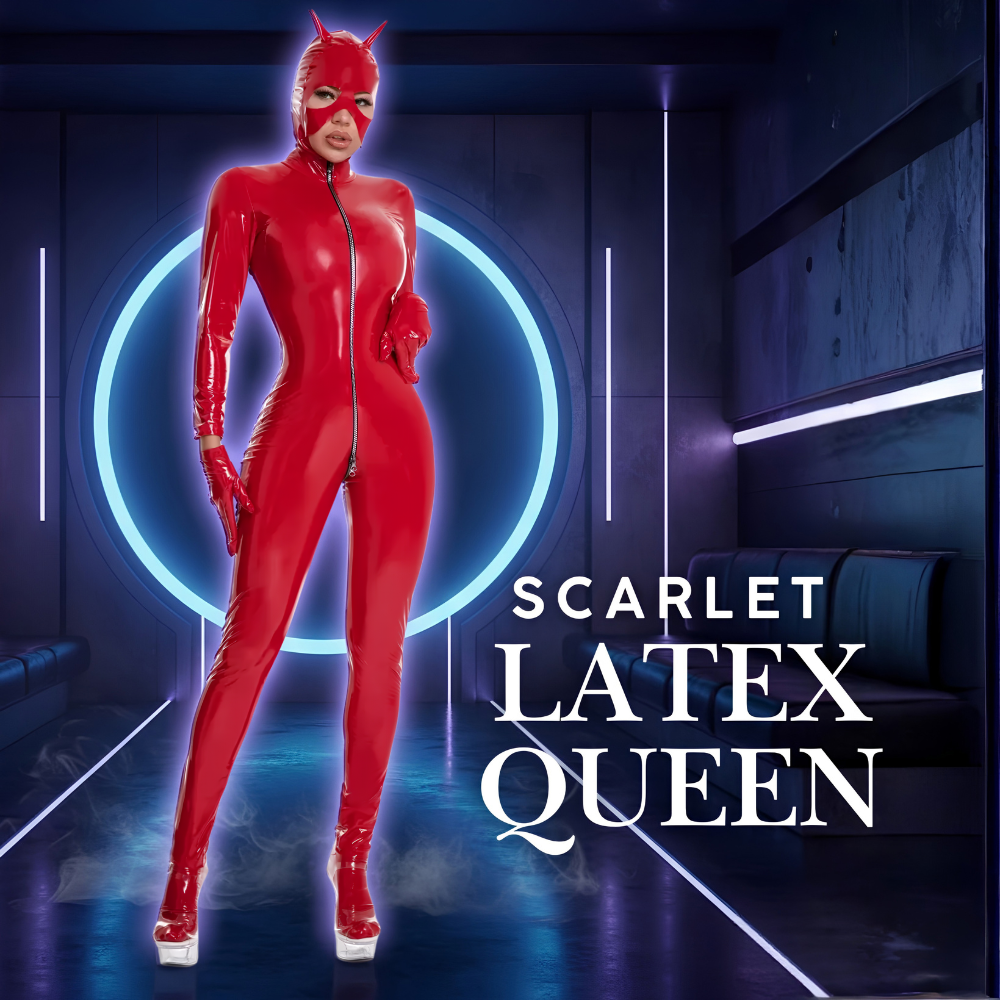 PVC Catsuit With Mask Gloves & Legs