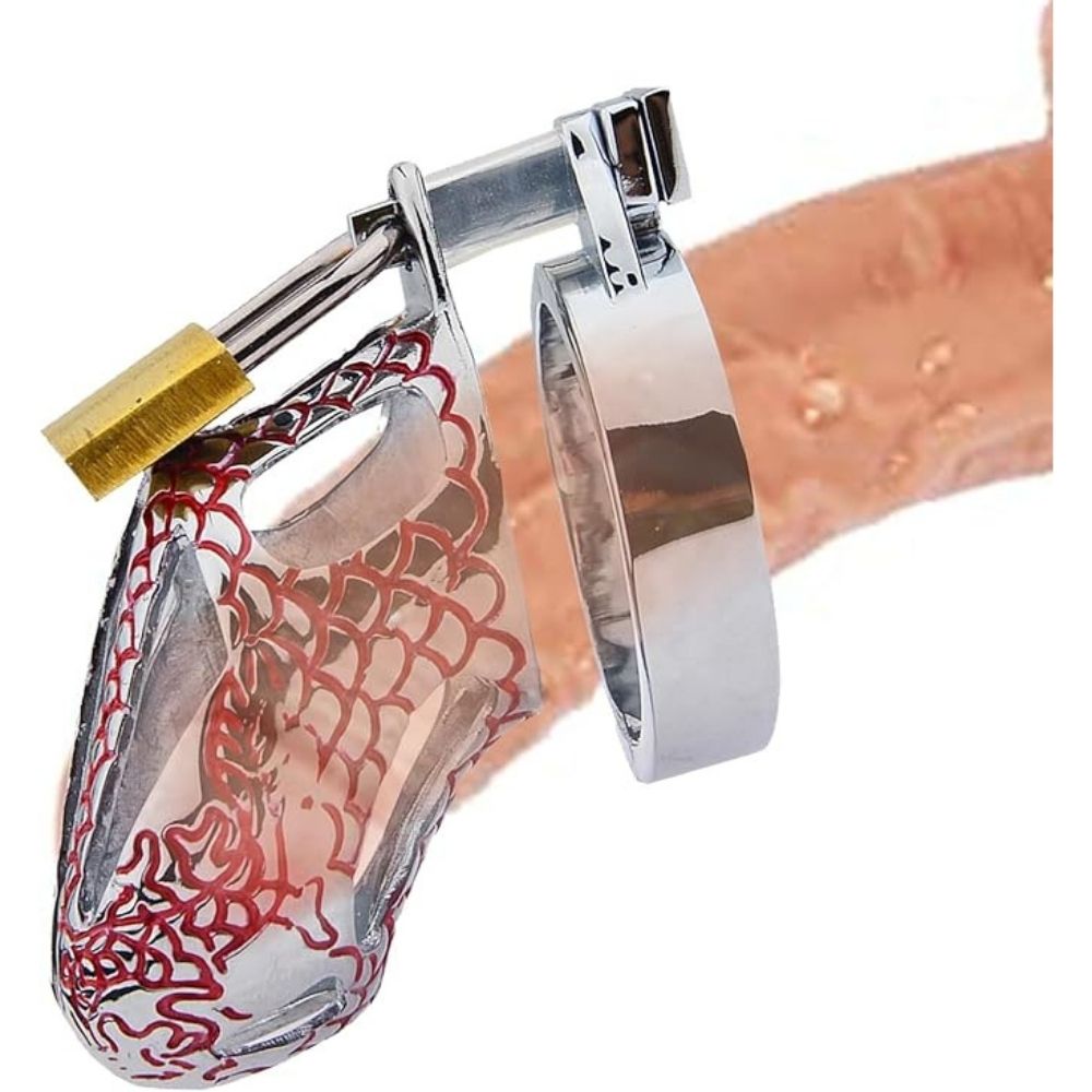 Snake Stainless Steel Men Chastity Cage