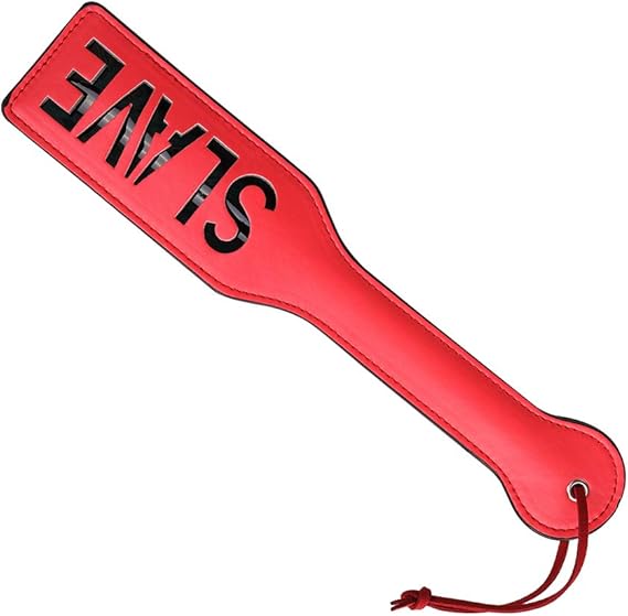 PU Leather SLAVE Spanking Paddle