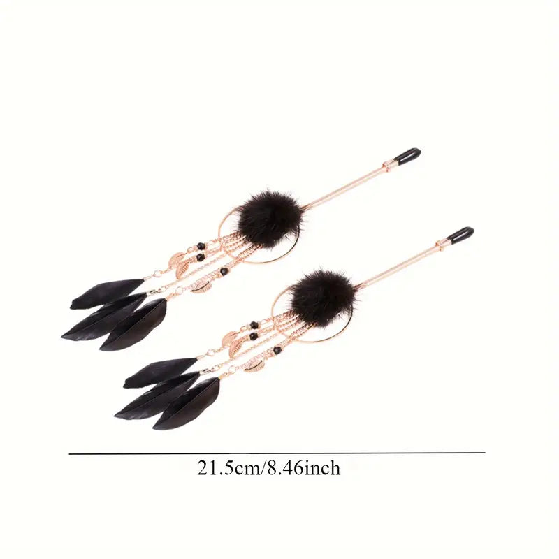 Premium Feather Ring Nipple Clamps
