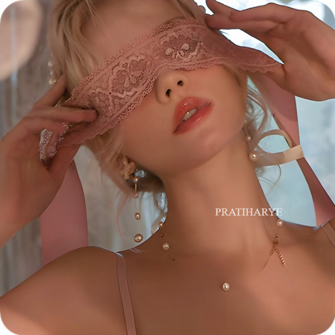 Lace Ribbon Eyes Blind fold
