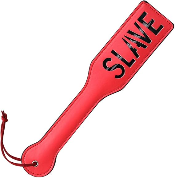 PU Leather SLAVE Spanking Paddle