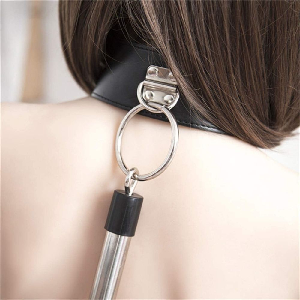 Heavy Stainless Steel Spreader Bar with Collar and Wrist Cuffs