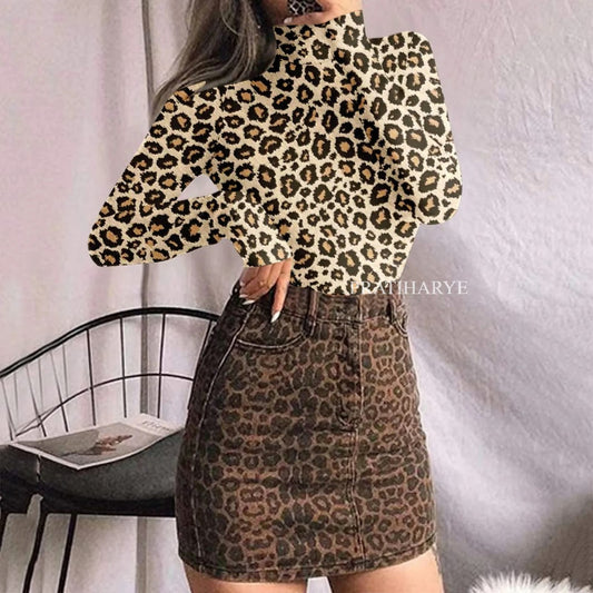 Full Sleeve Leopard Printed Bodysuit – PRATIHARYE