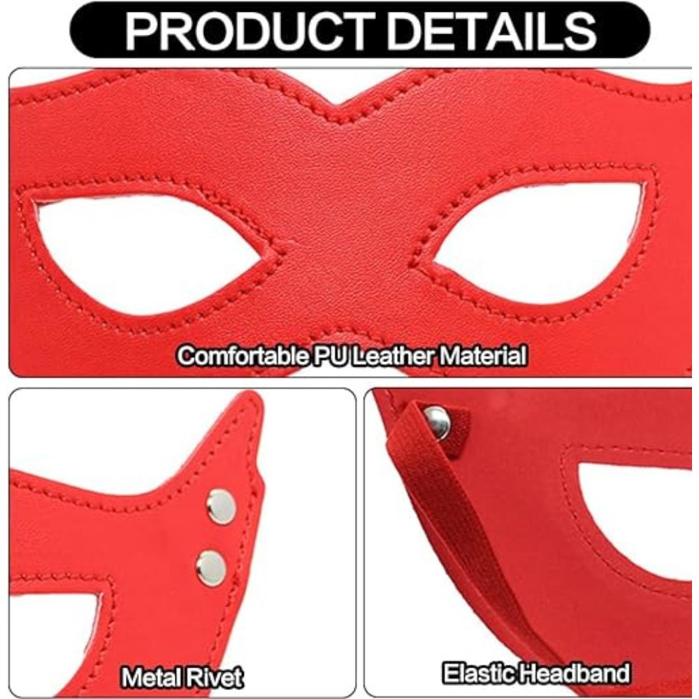 Pu leather Red Eye Mask