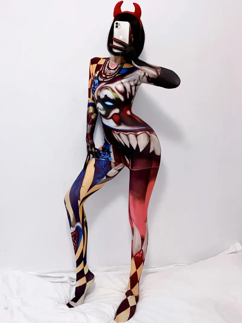 3d Demon Cosplay jumpsuit