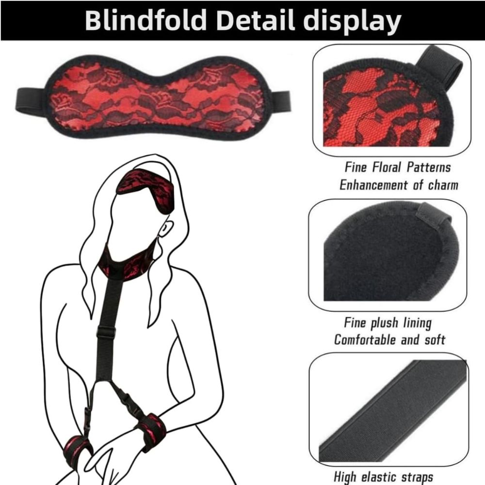 Handcuff Restraint Blindfold Set