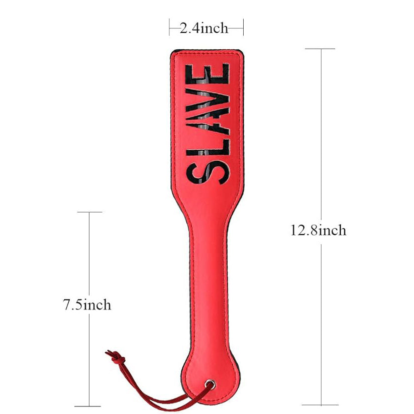 PU Leather SLAVE Spanking Paddle