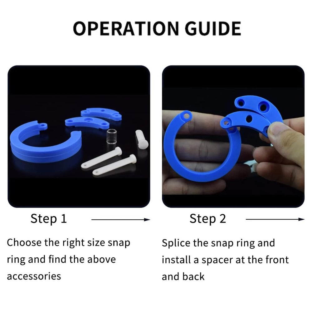 Premium Silicone Male Chastity Cage lock