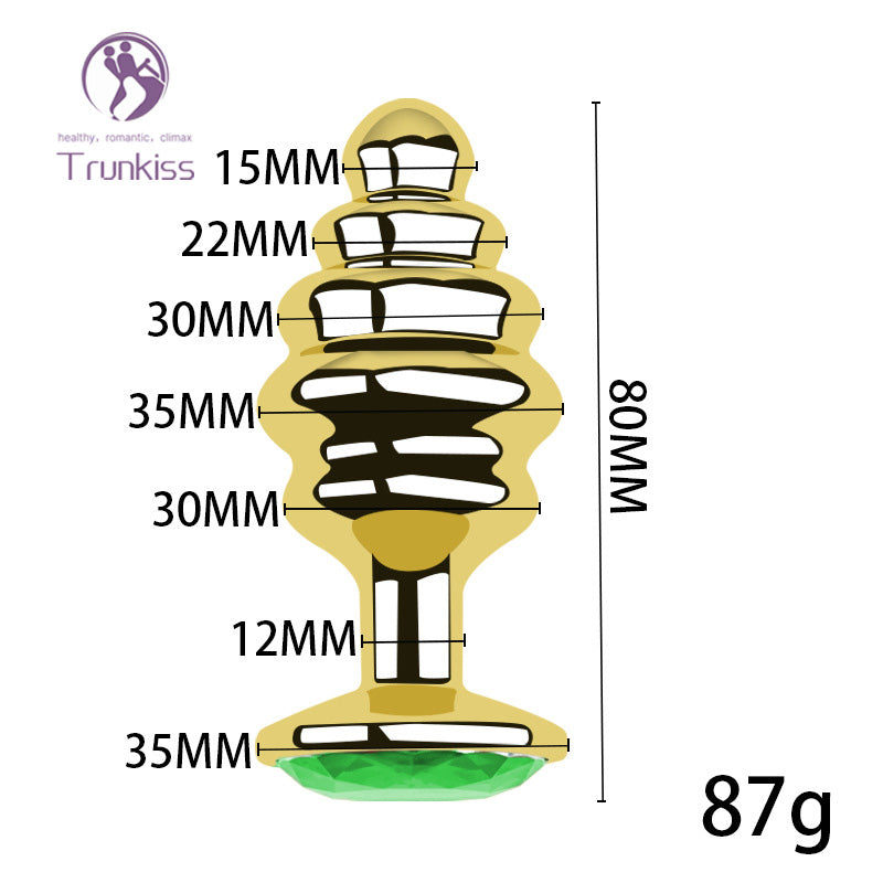 Premium Aluminum Spiral Golden Butt Plug unisex