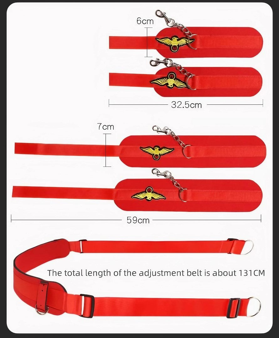 Bdsm Bondage Thigh & Hand Adjustable Sling Restraint Couple