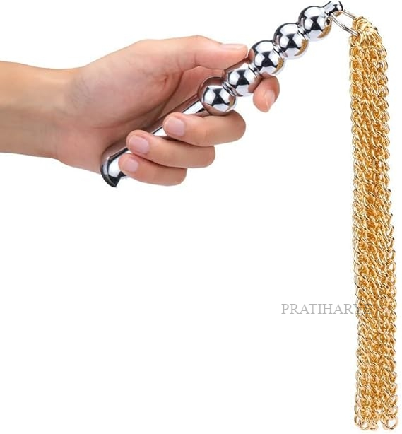 Stainless Steel Dual Use Chain Whip & Butt Plug PRATIHARYE Stainless Steel Dual Use Chain Whip & Butt Plug PRATIHARYE