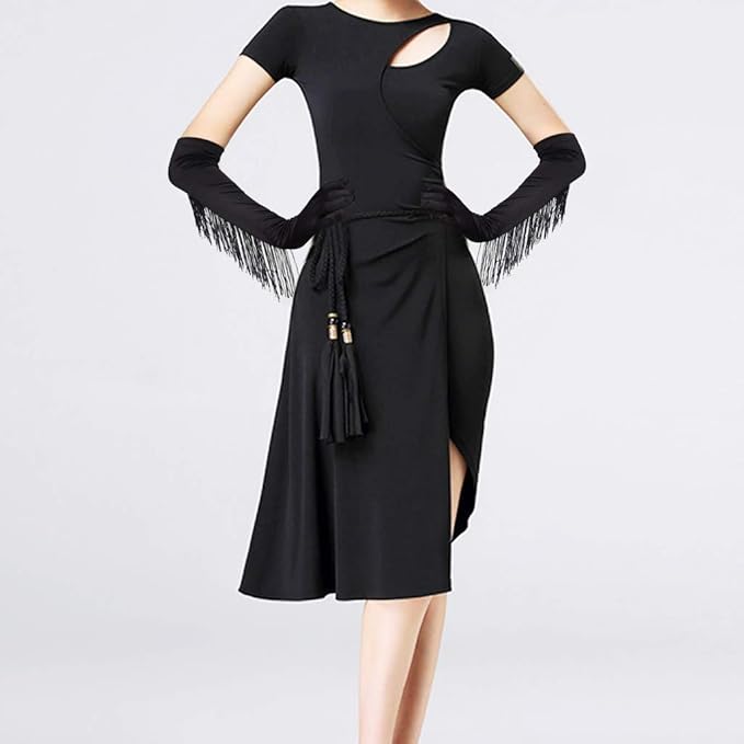 Long Satin Gloves with Tassel