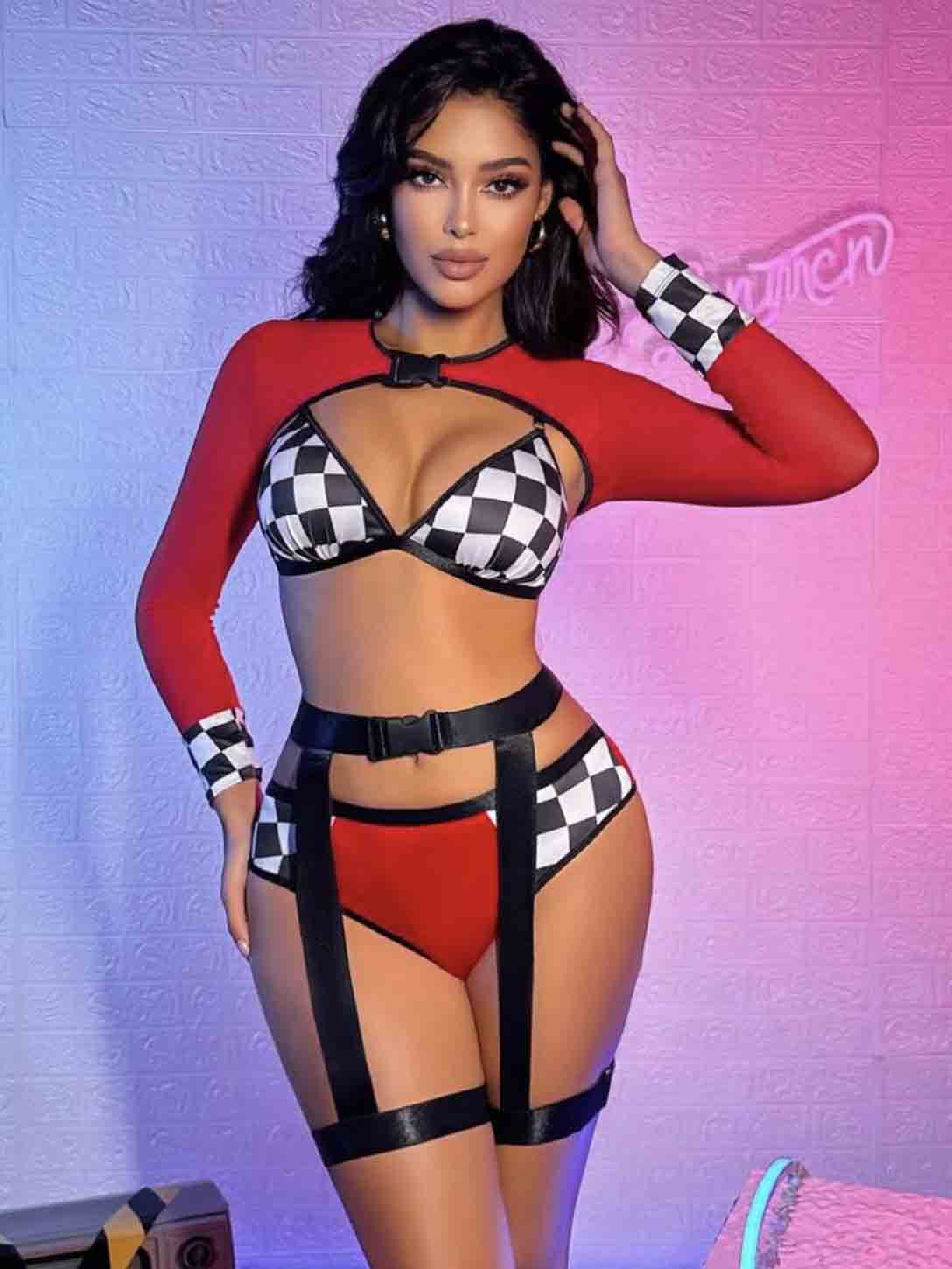Race with Me Sexy Garter Set