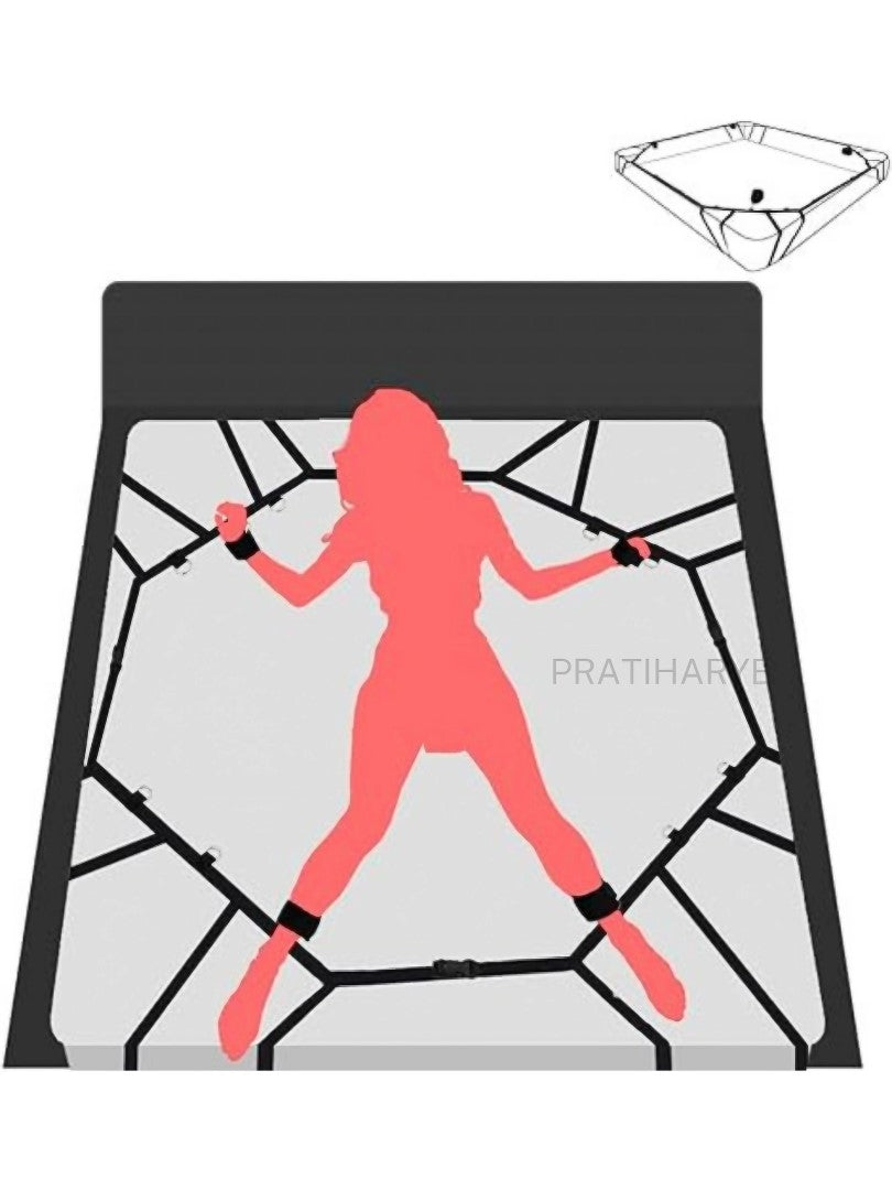 Bed Restraints Hand & Ankle Cuff for Couples