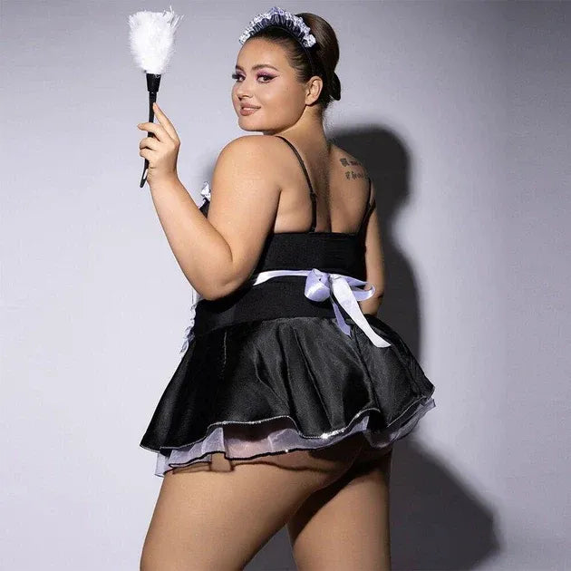 French Maid Roleplay Costume - Plus Size