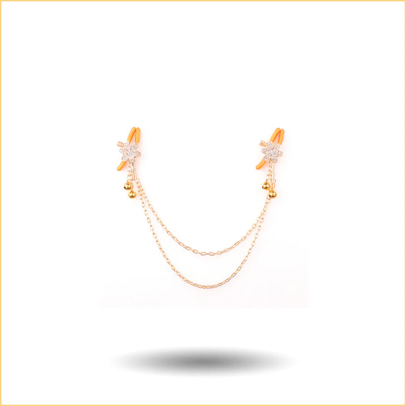Premium Layered Chain Nipple Clamps