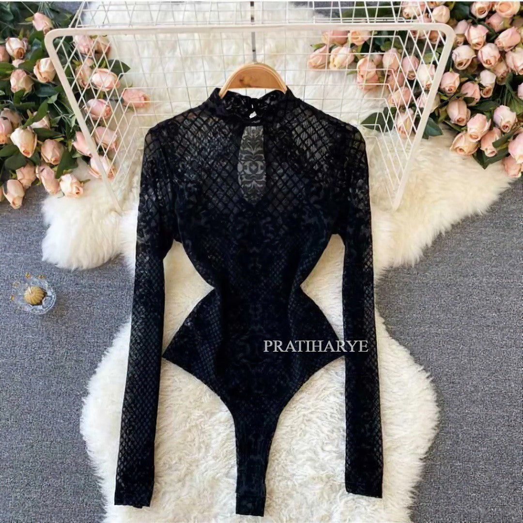 Viral Embriodery Lace bodysuit and top - Pratiharye