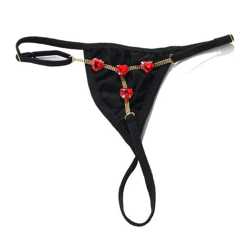 Designer Heart Chain Thong