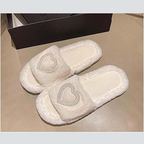 Pearl Heart Design Bridal Slippers