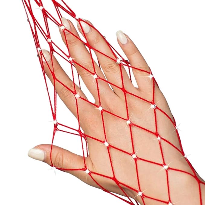 Rhinestone Fishnet Pantyhose