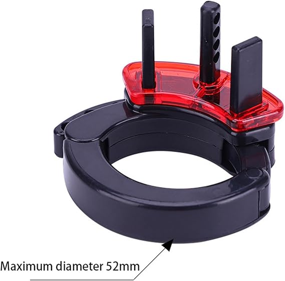 Red Plastic Electro Chastity Cage