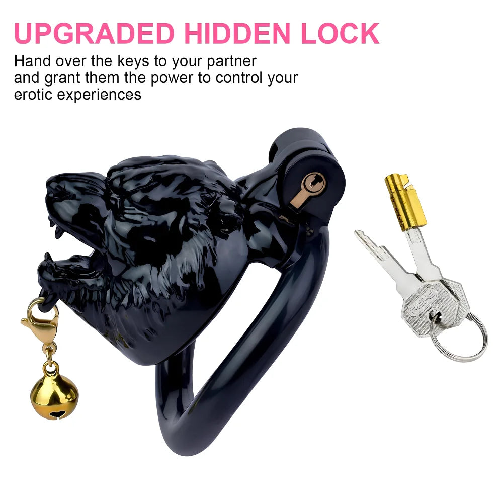 Premium Men Tiger Resin Chastity Cage