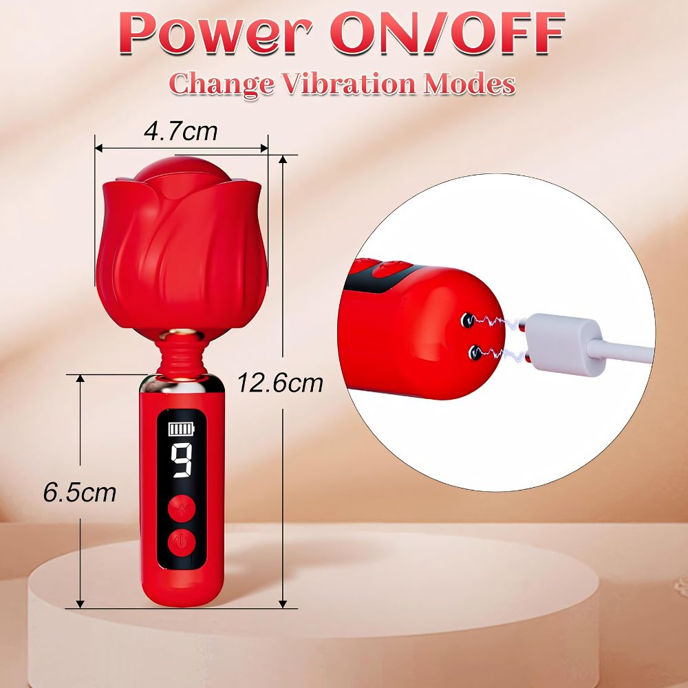 Scarlet Rose Wand Massager