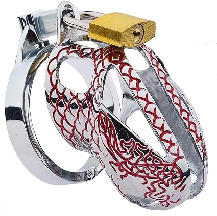 Snake Stainless Steel Men Chastity Cage