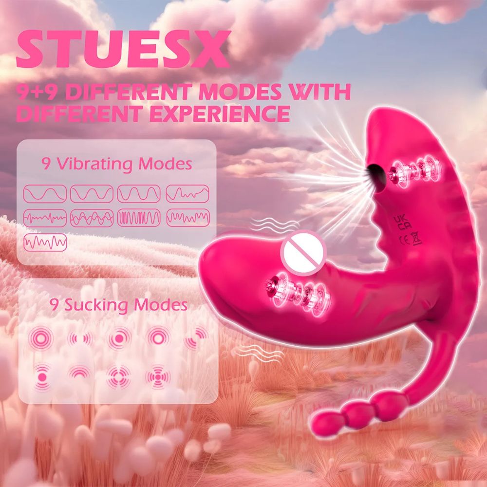 Triple Vibrator with Clit Sucker