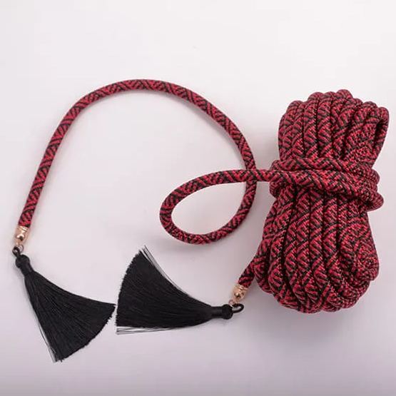 Red & Black Braided Design Hardcore Tie Rope